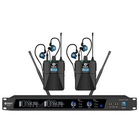ER-202 Moniteur In-Ear Sans Fil Professionnel UHF avec Transmetteur et Récepteur Bodypack avec Écouteurs