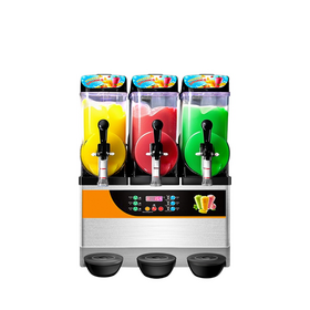 Commercial Three Tank Ice Slush Machine Snow Melting Smoothie Making Machine