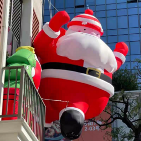 Lighted Inflatable Santa Claus Christmas Party Ornament