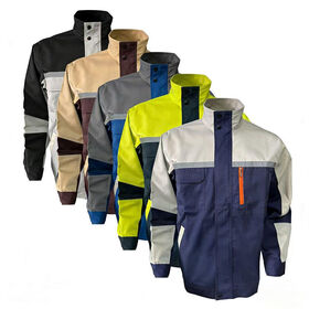 High Visibility Cotton Work Coverall Breathable Wear Resistant Uniform