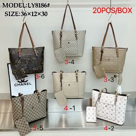 Monogram Print Everyday Tote Bag