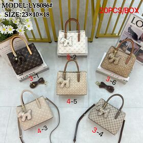 Monogram Pattern Mini Satchel Handbag