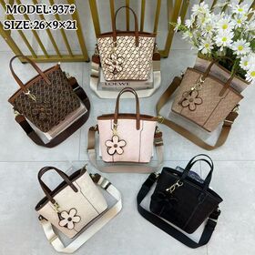 Floral Accent Mini Tote Handbag