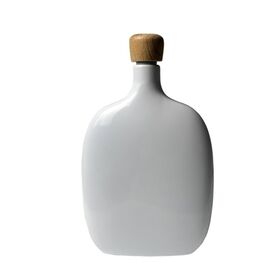 Factory sale 8oz High Quality Portable 304 Stainless Steel Beech Wood Lid Whiskey Vodka Wine Pot Flagon Hip Flask