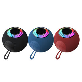Fabrik-Heißverkauf 2026: Tragbarer kabelloser 5W Bluetooth-Lautsprecher in Kugelform mit RGB-Beleuchtung und 1200mAh Akku