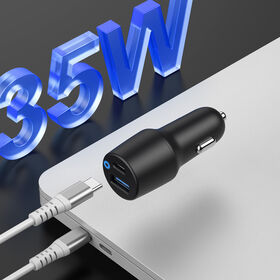 35W car charger, dual ports, USB A and USB C port, can fast charge your laptop, for home office charging,OEM,ODM,durable