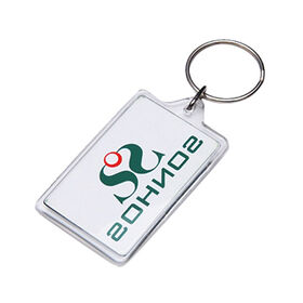 Custom Made Clear Transparent Acrylic Photo Keychain