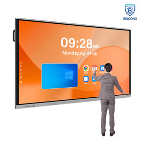 Interaktives Whiteboard mit Dual-System (Android & Windows) 75"/85"/98"/110" Perfekt für Meetings und Präsentationen