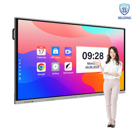 Intelligentes interaktives Whiteboard 75"/85"/98"/110" mit Dual-System, perfekt für Meetings und Präsentationen