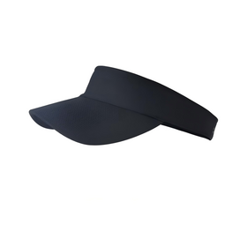 Schwarze Sport-Sonnenblende, leichtes atmungsaktives Gummiband, UV-Schutz für Golf, Tennis, Laufen, Outdoor-Aktivitäten