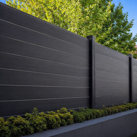 La barrière en aluminium professionnelle d'intimité lamelle extérieure durable de panneaux clôturant pour la construction et aménageant des projets