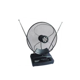 Venta directa de fábrica de alto rendimiento de interior de control remoto rotación TV antena de satélite con amplificador