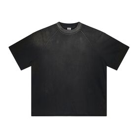 Maßgeschneiderte übergroße, schwere, kastenförmige Passform T-Shirt Drop Shoulder Boxy Cropped T-Shirt