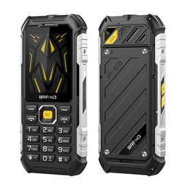 2G Rugged Phone 2.4 Inch IP68 Waterproof Dual SIM slots ECO Designed with SOS and Side volume keys Metal Bumpers