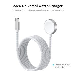 Cargador de reloj universal de 2,5 W compatible: soporte de carga para Apple Watch y Samsung reloj potente imán carga rápida segura