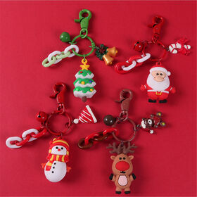 Bulk Christmas PVC Keychains for Purchase