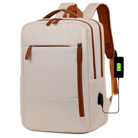 Mochila Impermeable con Carga USB para Portátil, Bolso Minimalista de Gran Capacidad para Viajes de Negocios, para Ordenador de 15.6'' para Hombres y Mujeres