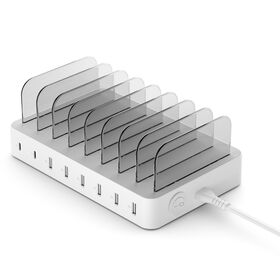 الجملة الكهربائية السريعة العامة مطعم سطح المكتب 8 منافذ متعددة usb المحمولة الهاتف الخليوي تابلت محطات الشحن للهاتف الذكي