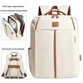 Durable Oxford Unisex Laptop Backpack, Large Capacity Daily Travel Bag with Custom Logo for School and Office