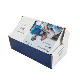 صندوق بريد مضلع مطبوع مخصص تغليف شحن من الورق المقوى لملحقات الإلكترونيات وتوصيل التجارة الإلكترونية