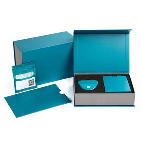 Maßgeschneiderte Logo-Papierkarten-Verpackungsbox aus Pappe für klare kieferorthopädische Zahnprothesen, Dentallabor, Retainer und Aligner für Dentalaligner