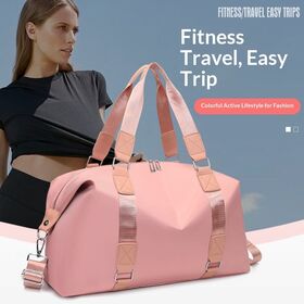 Bolsa de Gimnasio Duffel Multiusos para Mujer con Bolsillo Impermeable, Bolsa de Fin de Semana para Viajes, Yoga, Danza y Almacenamiento de Maquillaje