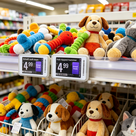 Étiquette Électronique d'Étagère (ESL) couleur 2.4'' en gros | Étiquette de prix numérique pour système POS / LCD pour épicerie
