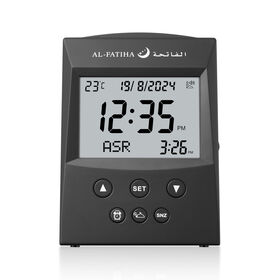 New Arrival Digital Azan LCD Desk Table Clock Muslim Athan Watch AL FAJR Reminder Hijri Gregorian Calendar Islamic Mosque FAJ-103