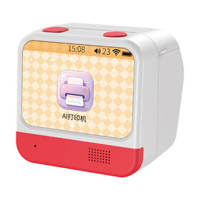 Imprimante IA pour Enfants, sans encre, imprimante d'autocollants de livres d'images, sans danger pour les enfants, rechargeable
