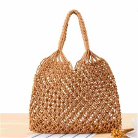 High Quality Beach Straw Handbag: Stylish Rattan Bag for Beach Use