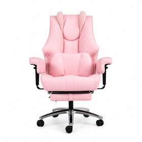Heavy Duty Executive Office Chair Luxury Leather Boss Chair with Footrest for Home Office and Workplace