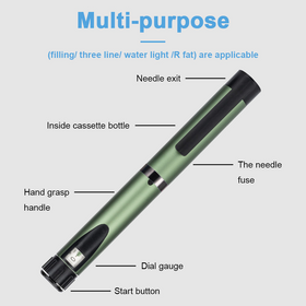 Injecteur Stylo à Insuline Métallique Réutilisable V2 3ml avec Certification ISO13485 pour le Diabète et la Thérapie Peptidique