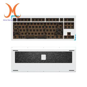 TKL Tri-Mode Hot-Swap Mechanical Keyboard Barebone - CNC Case, Gasket Mount, 5-Layer Dampening, QMK/VIA, 8000mAh Battery, RGB