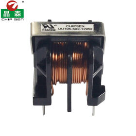Induktor Filter EMI Choke Mode Umum Plug-in Vertikal UU105 2mH-30mH untuk Catu Daya Switching, Induktor Daya Tinggi