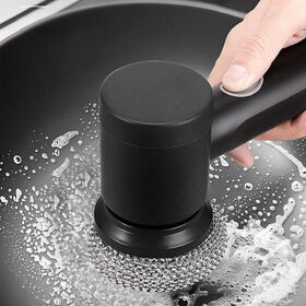 5-in-1 Elektrischer Spin-Schrubber, wiederaufladbar, kabellos, handgehalten, Küchenspülenreiniger, 1200mAh Geschirrspülbürste