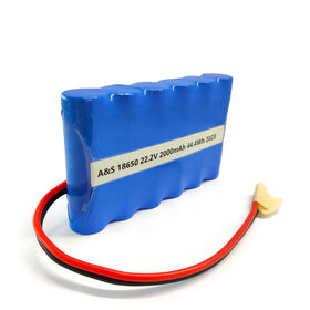 Haut-Automation 6s1p 18650 Li-ion Pack 22.2V 2000mAh 44.4wh qualité constante pour l'intégration OEM/ODM