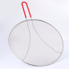 Safe triangle steel cook lid with anti scald silicone grip