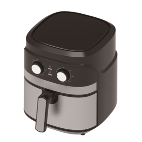 Air Fryer 5.8-Quart 8-in-1 Air Fry Roast Bake Grill Dehydrate Auto Shutoff Analog Knob Nonstick Family Size