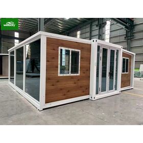 Casa Modular de Lujo Moderna de Contenedor 20ft 40ft, Material Ecológico, Instalación Rápida con Interior para Espacio de Vida Vacacional al Aire Libre