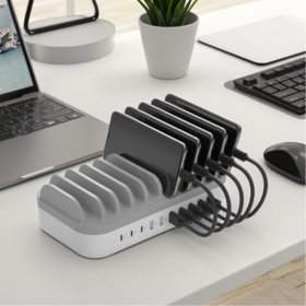 Großhandel Büro Flughafen Tragbar Zuhause Elektrisch Desktop DC Schnell Öffentlich 10 Ports Mehrere USB Handy Ladestation
