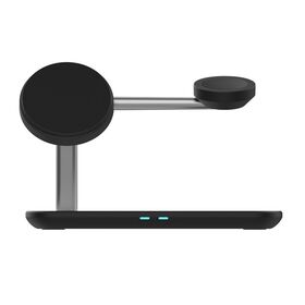 Personnalisable universel mobile téléphone de charge rapide 10w 15w bureau portable 3 en 1 magnétique sans fil chargeur pour smartphone