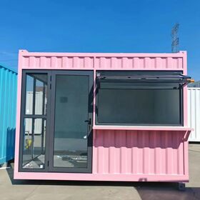 Faltbares 20-Fuß-Container-Fertighaus Tiny Home mit 75mm EPS-Sandwichpaneelen und vollverzinktem Hauptrahmen