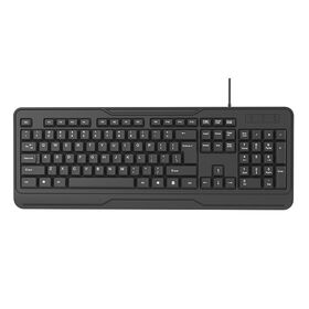 Clavier Filaire USB Grand Format 104 Touches Clavier d'Ordinateur à Membrane avec Pavé Numérique Clavier Plug and Play pour PC de Bureau et Ordinateur Portable