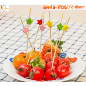 FSC Leafyest 200PCS Glitter Bola De Bambu Cocktail Picaretas 4,7 polegadas, rosa Prata Ouro Espetos Decorativos Frutas Fantasia Pérola Palitos