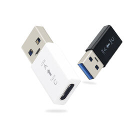 Type C To USB A OTG Adapter Cable Two Shell Style Options Metallic Matte Plastic Outer Cover Flexible Short Cord Design Stable