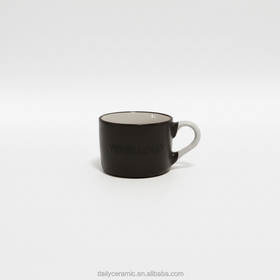 Two Tone Glazed Stoneware Coffee and Tea Mug