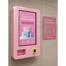 Calidad comercial del pago QR de la moneda del canal de la máquina expendedora 6 de la servilleta sanitaria montada en la pared para los baños públicos
