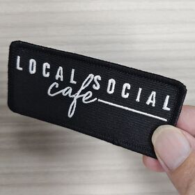 Premium Quality Embroidered Patches Sustainable Merrowed Edge Border OEKO-TEX Certified Concise or Simple Designed of Digitizer 2