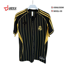 Kemeja sepak bola sublimasi tahan lama yang dapat disesuaikan dan menyerap keringat, T-shirt tim sepak bola, setelan sepak bola cepat kering