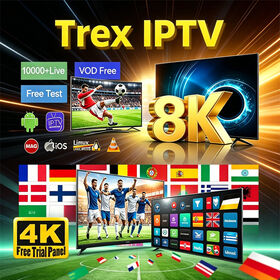 8K Strong Trex IPTV Abonnement Kostenloser Test Ohne Pufferung Tivione Dream 4K IPTV Reseller Panel für Europa, Kanada, Spanien, UK